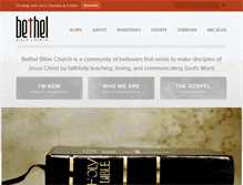 Tablet Screenshot of bethelbiblechurch.org